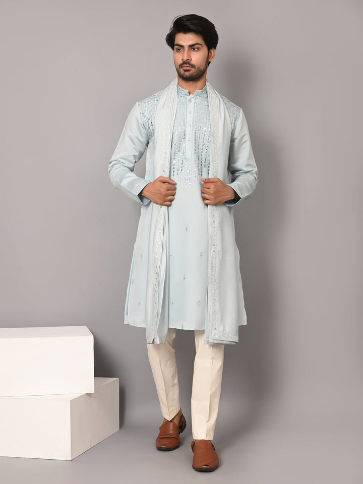 Sequence Green Kurta Set - KM40210D-21