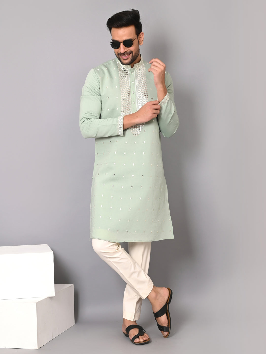 Sequence Pista Kurta Set - KM40211-14