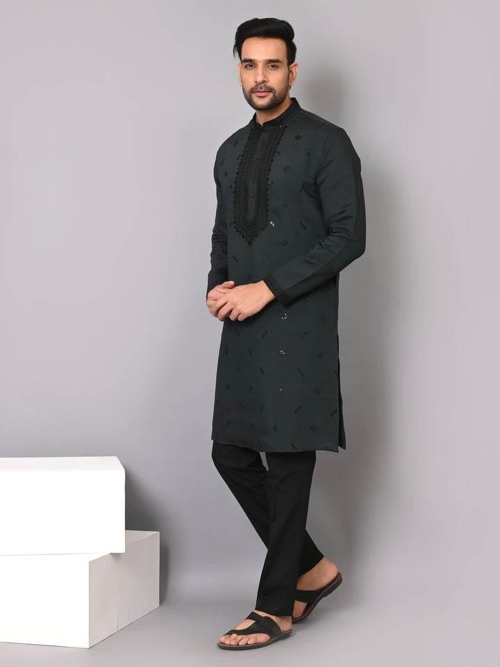 Sequence Green Kurta Set - KM40502-18