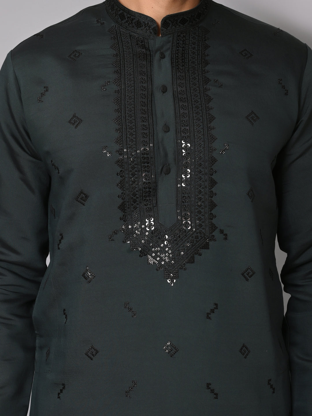 Sequence Green Kurta Set - KM40502-18