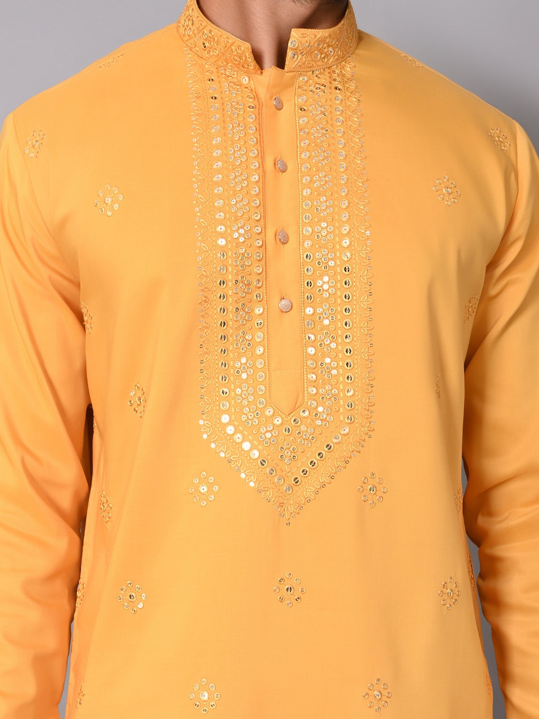 Sequence Mustard Kurta Set - KM40517-78