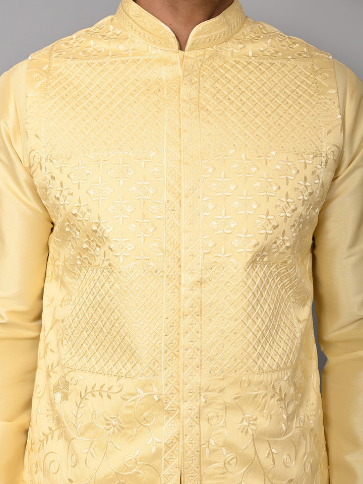 Sequence Yellow Jacket Kurta Set - JM37619-13