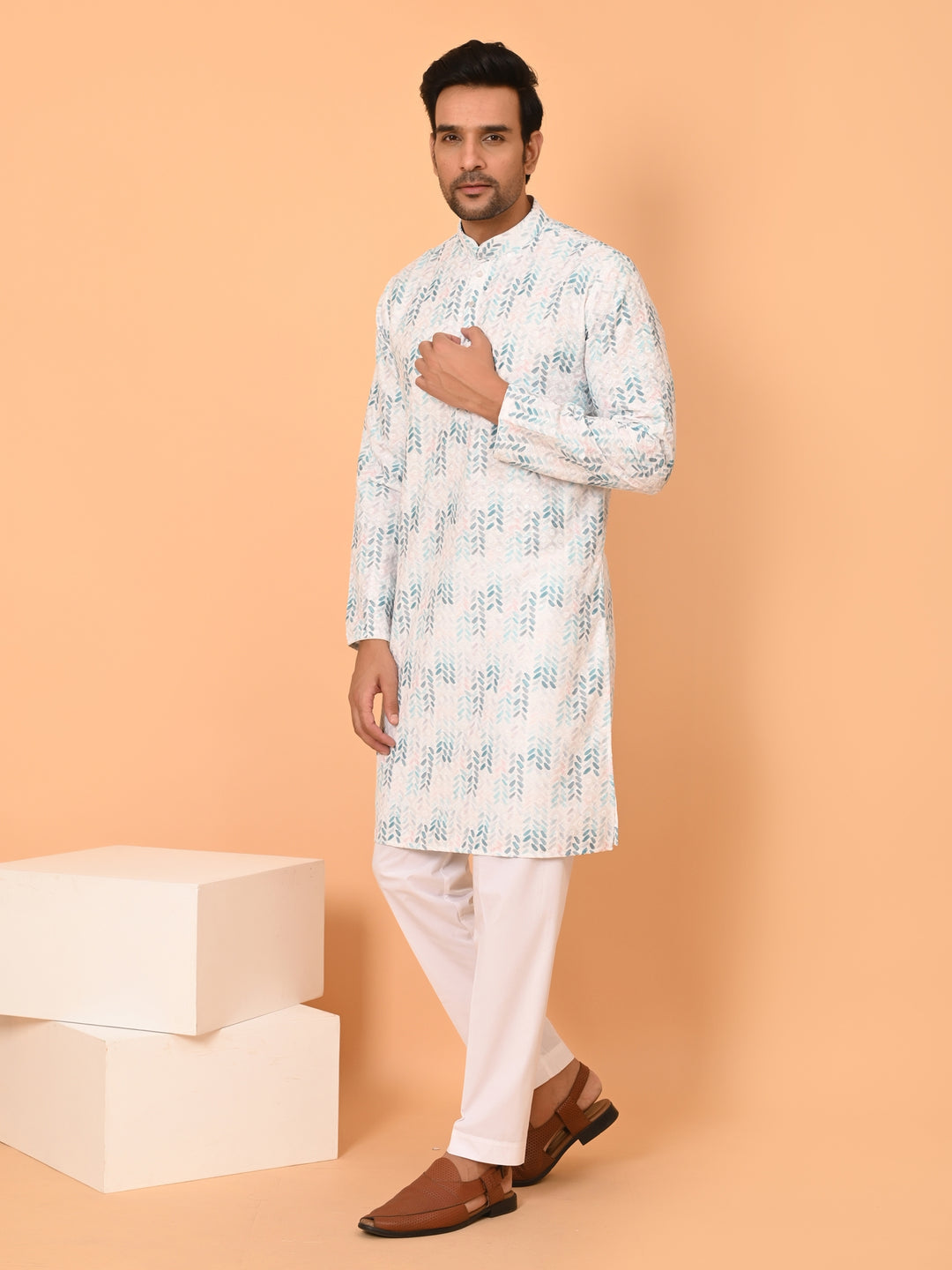 Sequence Green Kurta Set - KM40033-24