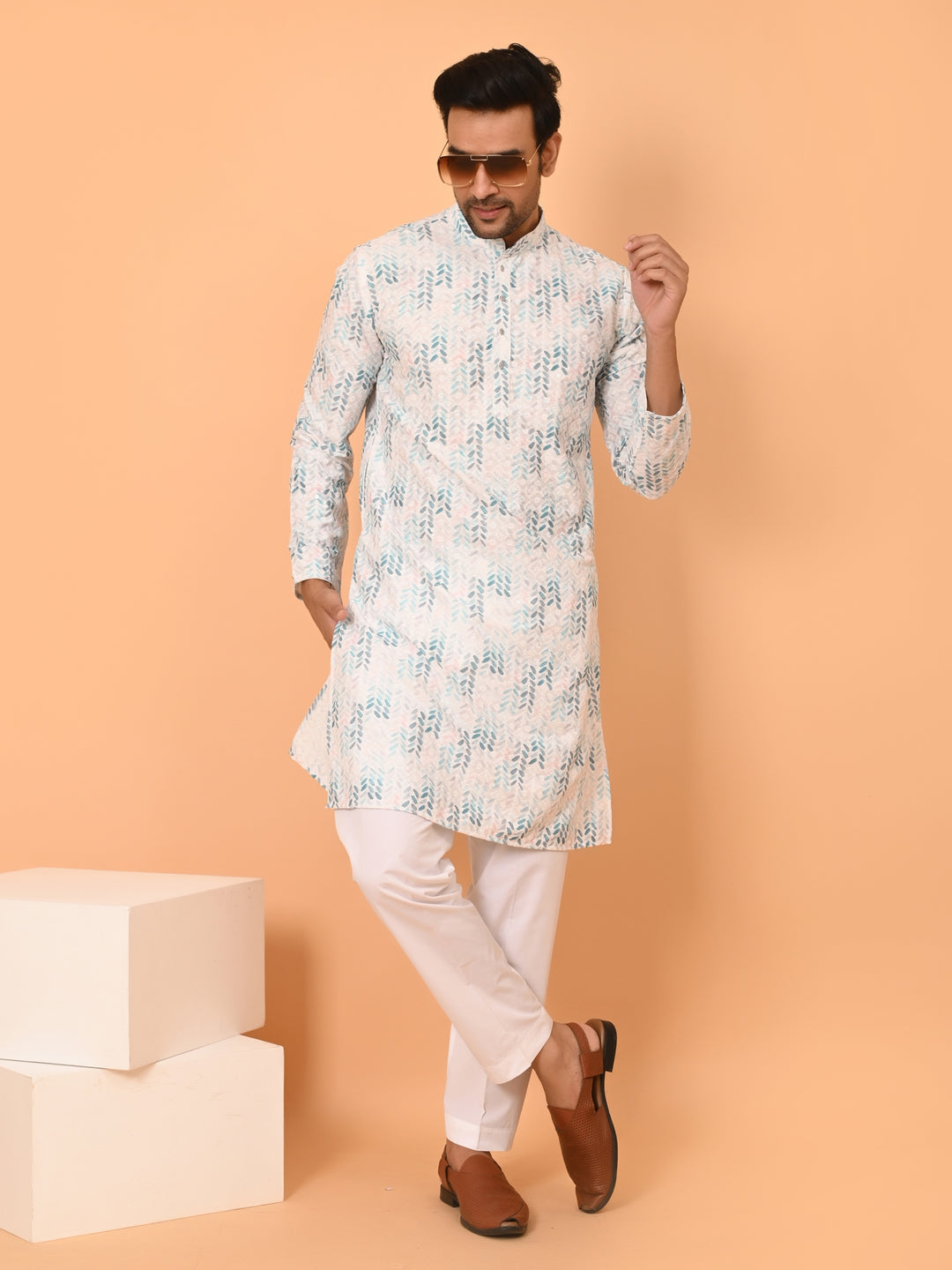 Sequence Green Kurta Set - KM40033-24