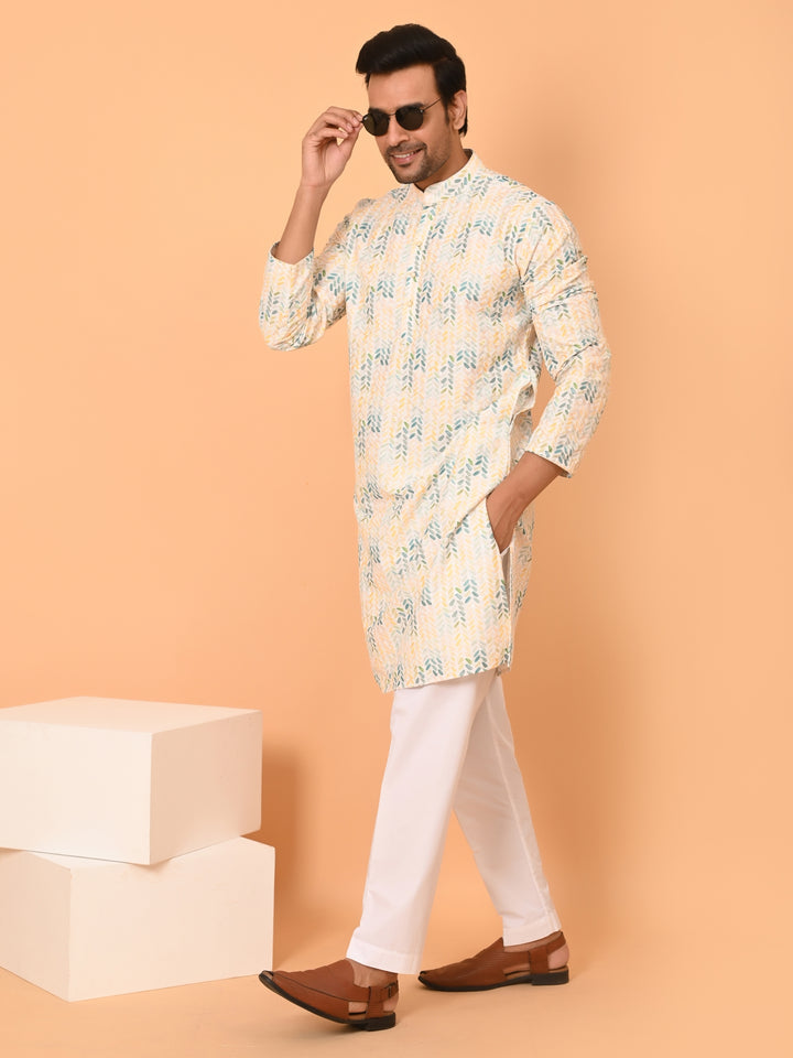 Sequence Yellow Kurta Set - KM40033-25