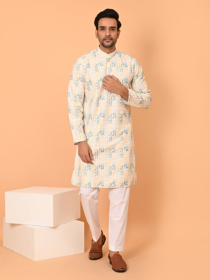 Sequence Yellow Kurta Set - KM40033-25