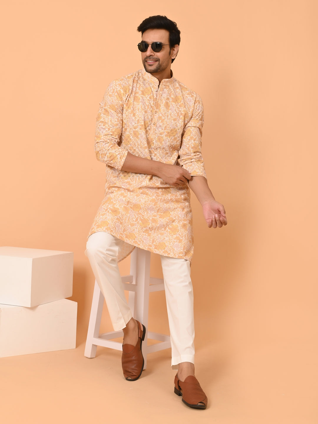 Sequence Yellow Kurta Set - KM40037-29