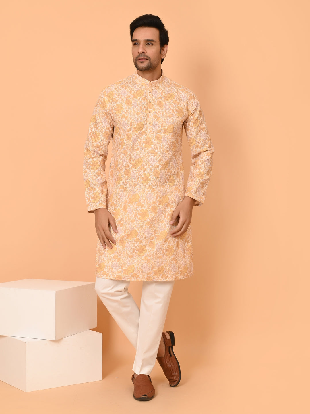 Sequence Yellow Kurta Set - KM40037-29