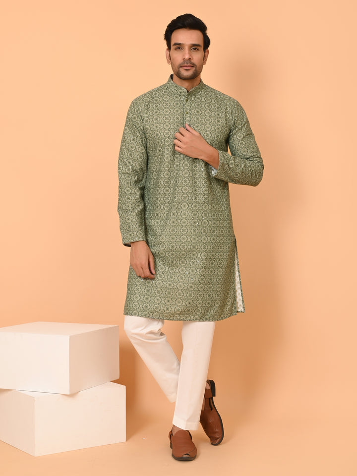 Sequence Green Kurta Set - KM40038-20