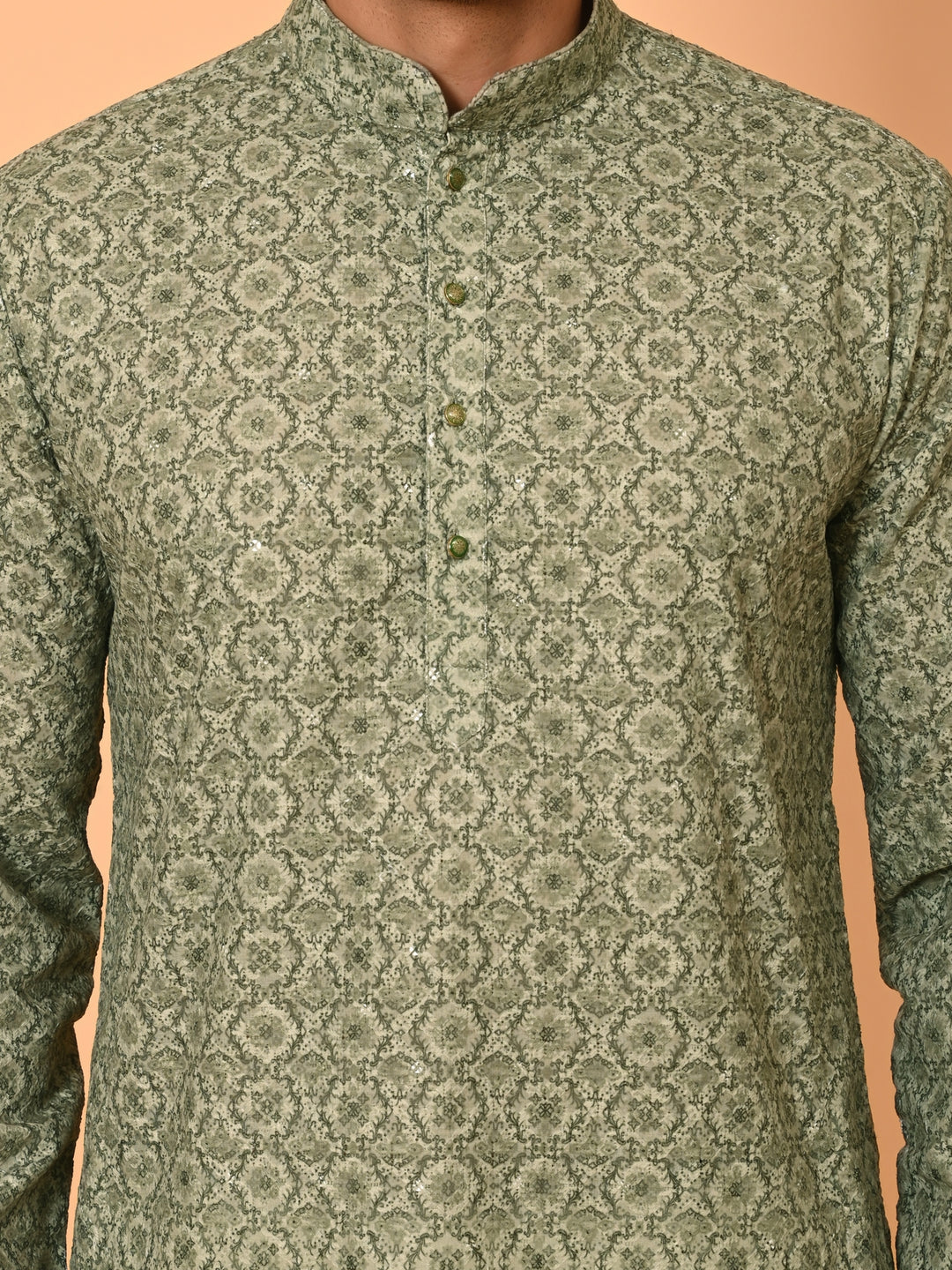 Sequence Green Kurta Set - KM40038-20