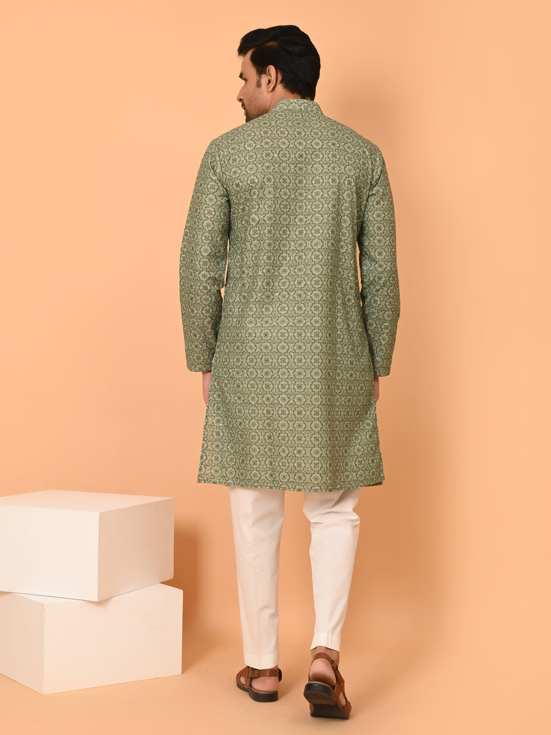 Sequence Green Kurta Set - KM40038-20