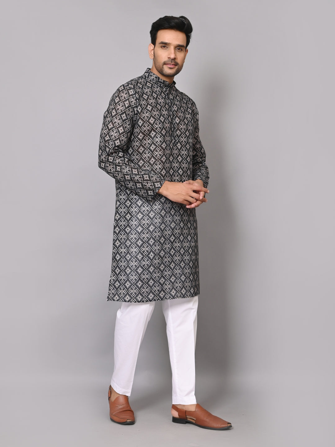 Bandhani Black Kurta Set - KM37226-20