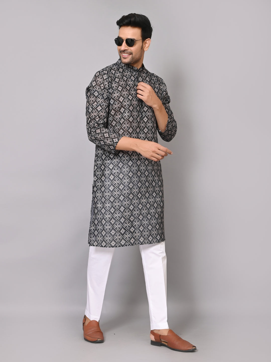 Bandhani Black Kurta Set - KM37226-20