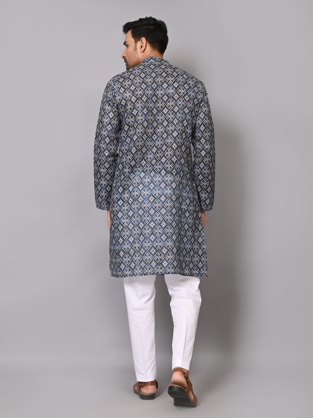 Bandhani Blue Kurta Set - KM37226-19