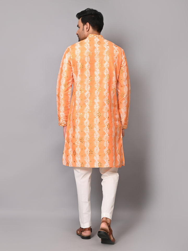 Mirror Work Mustard Kurta Set - KM40209-18