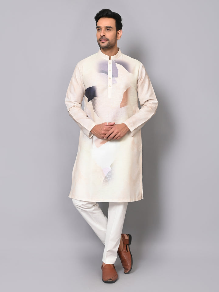 Digital Print Pista Kurta Set - KM40086-13