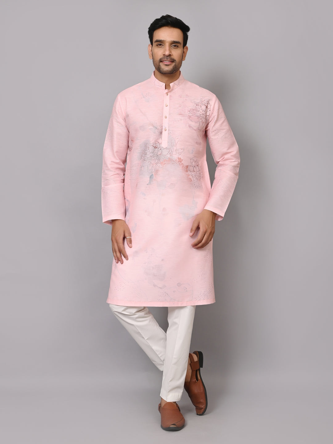 Digital Print Pink Kurta Set - KM40078-32