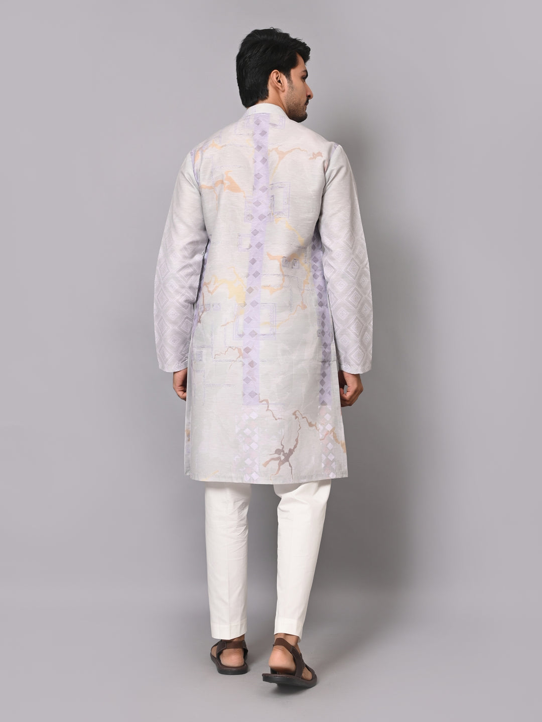 Digital Print Pista Kurta Set - KM40074-37