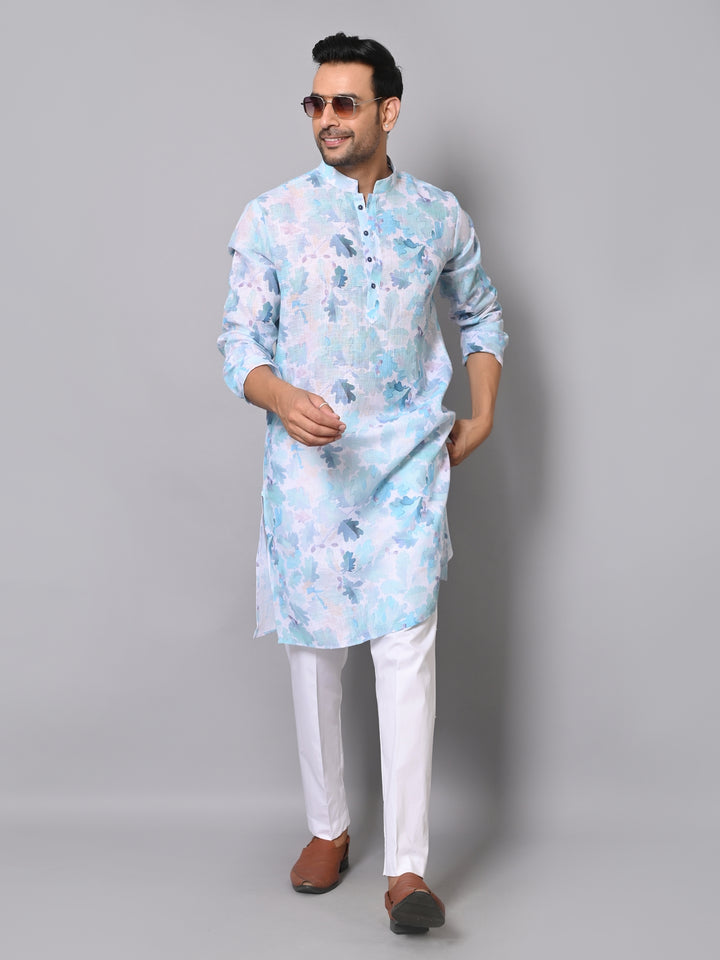 Floral Green Kurta Set - KM39991-49