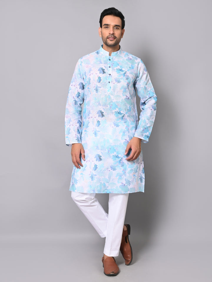 Floral Green Kurta Set - KM39991-49