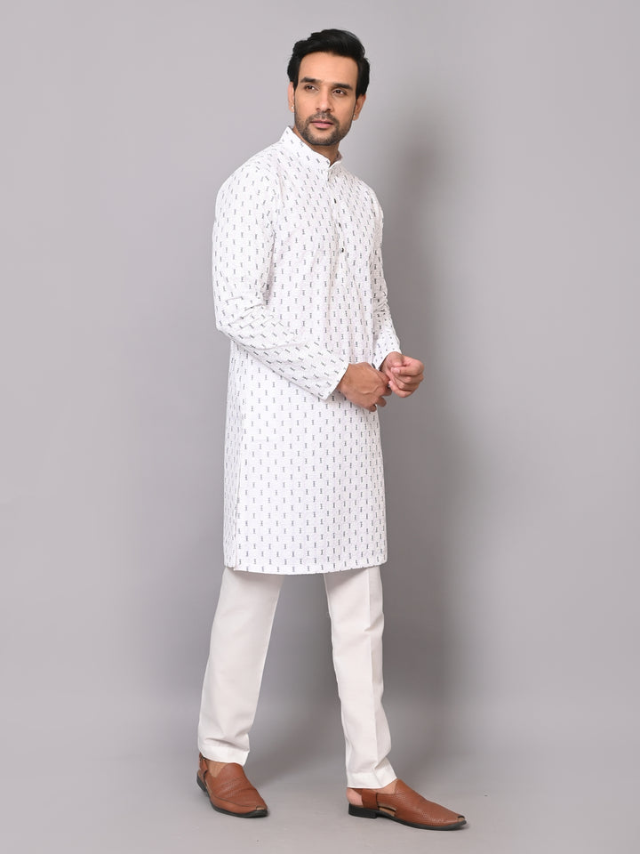 Sequence White Kurta Set - KM41205-2778B