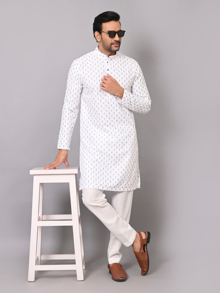 Sequence White Kurta Set - KM41205-2778B