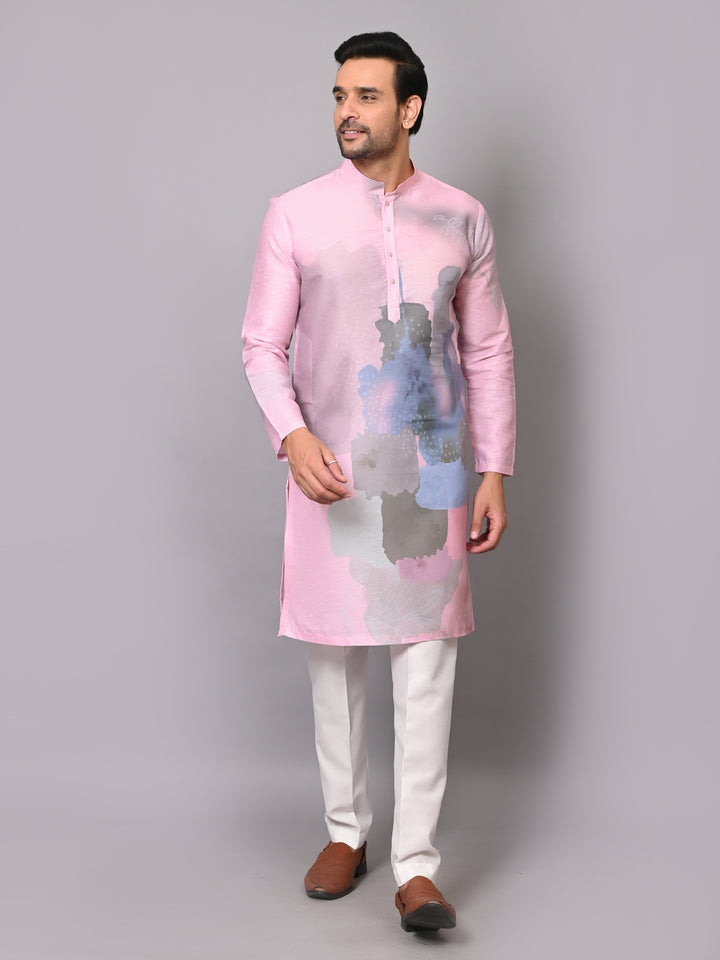 Digital Print Pink Kurta Set - KM40080-39