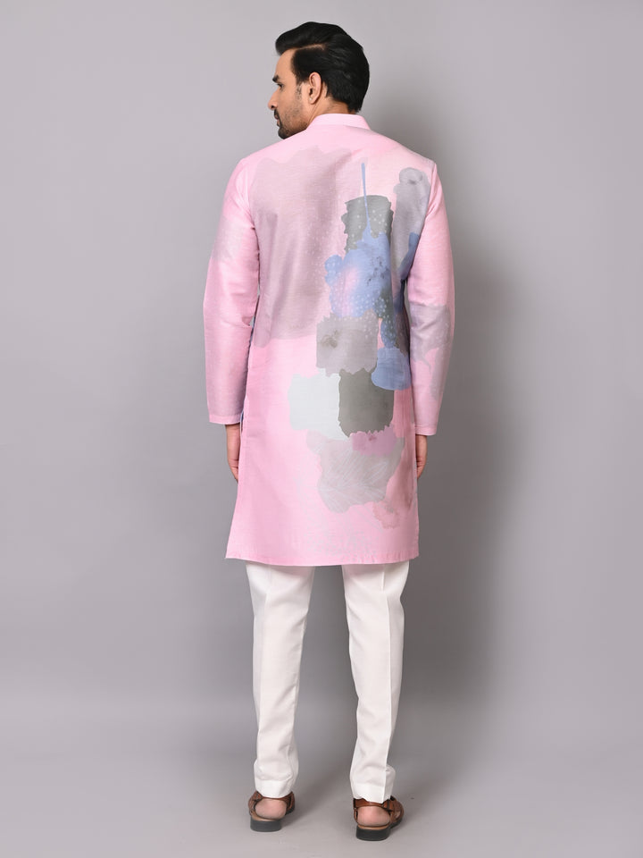 Digital Print Pink Kurta Set - KM40080-39