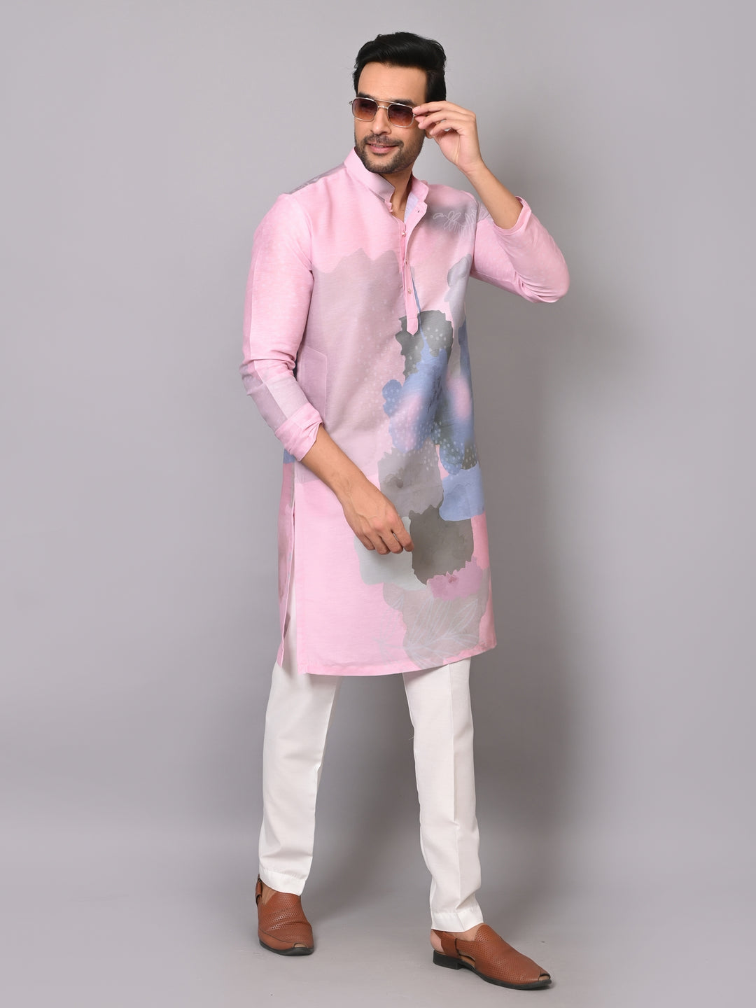 Digital Print Pink Kurta Set - KM40080-39