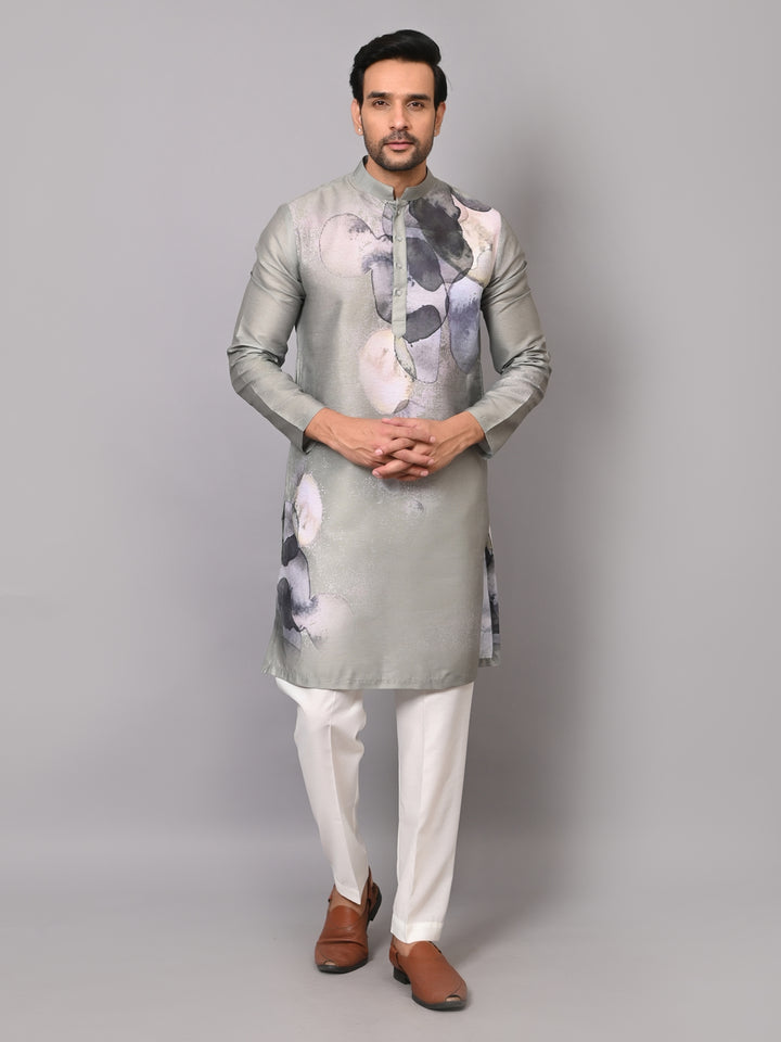 Digital Print Green Kurta Set - KM40077-36