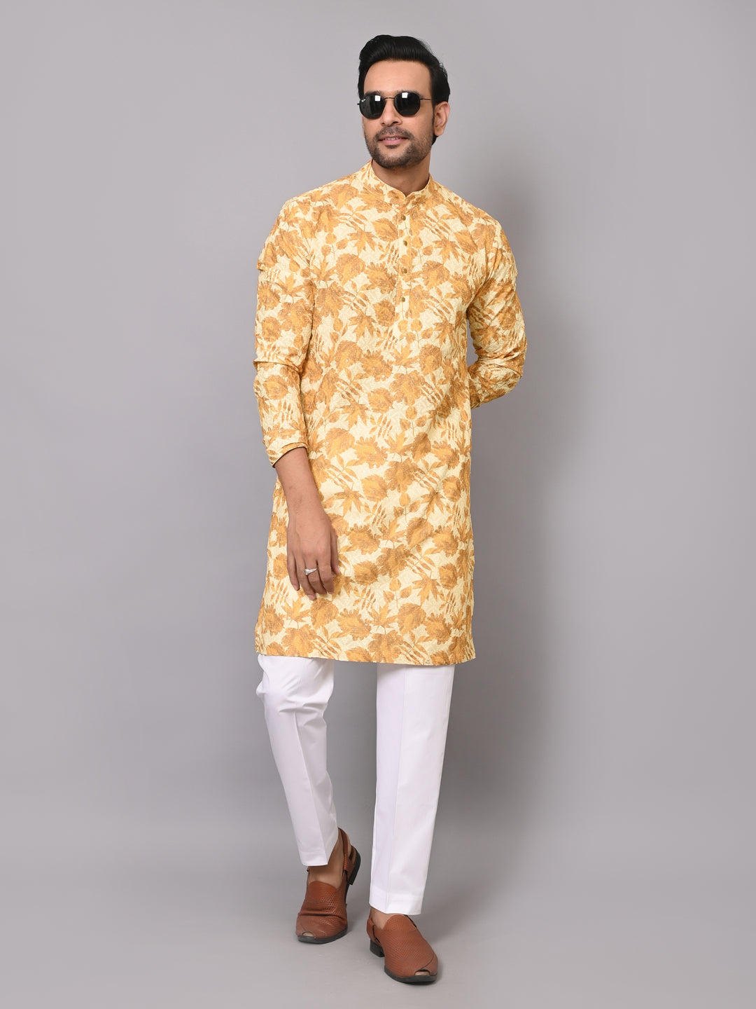 Sequence Mustard Kurta Set - KM40236-1027B