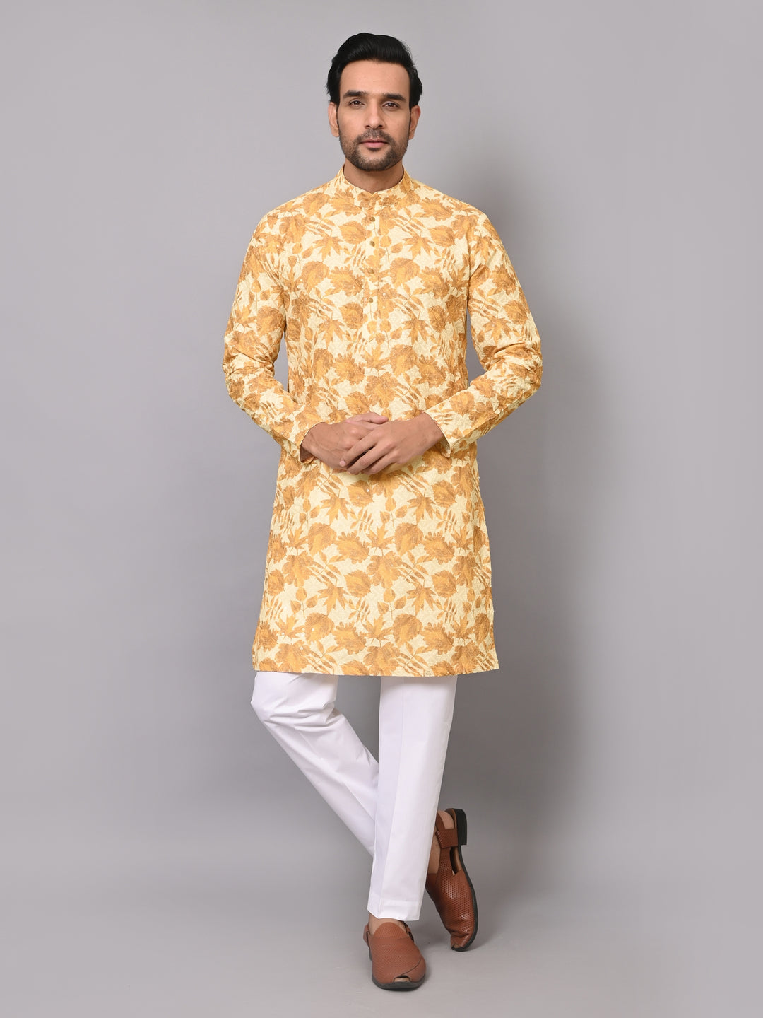 Sequence Mustard Kurta Set - KM40236-1027B