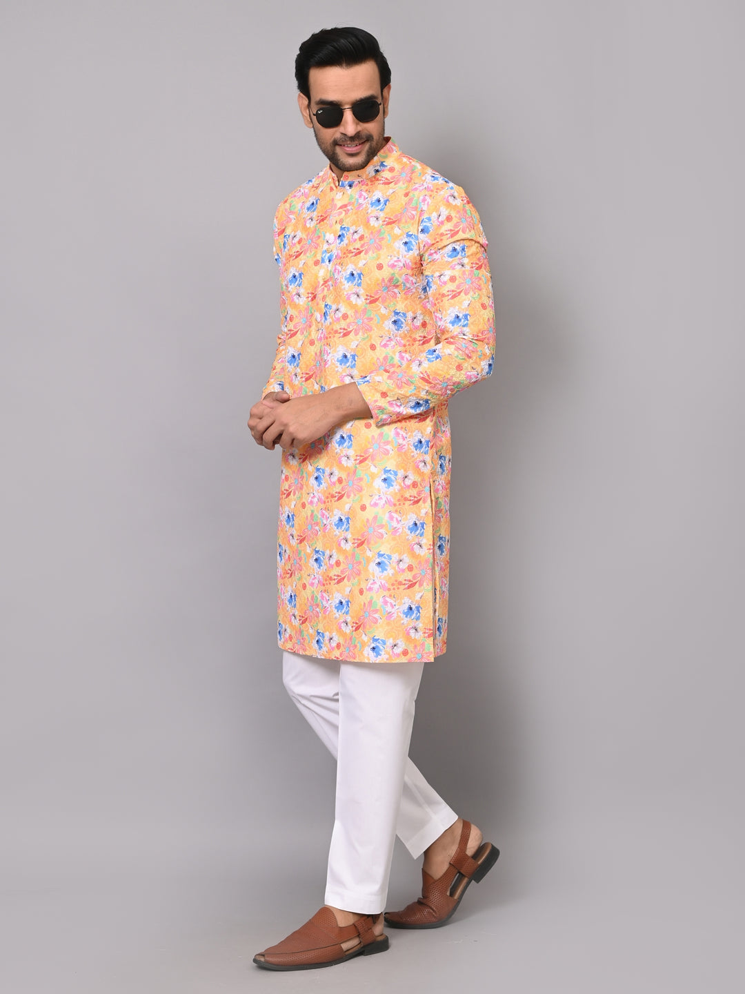 Sequence Mustard Kurta Set - KM40233-1030B