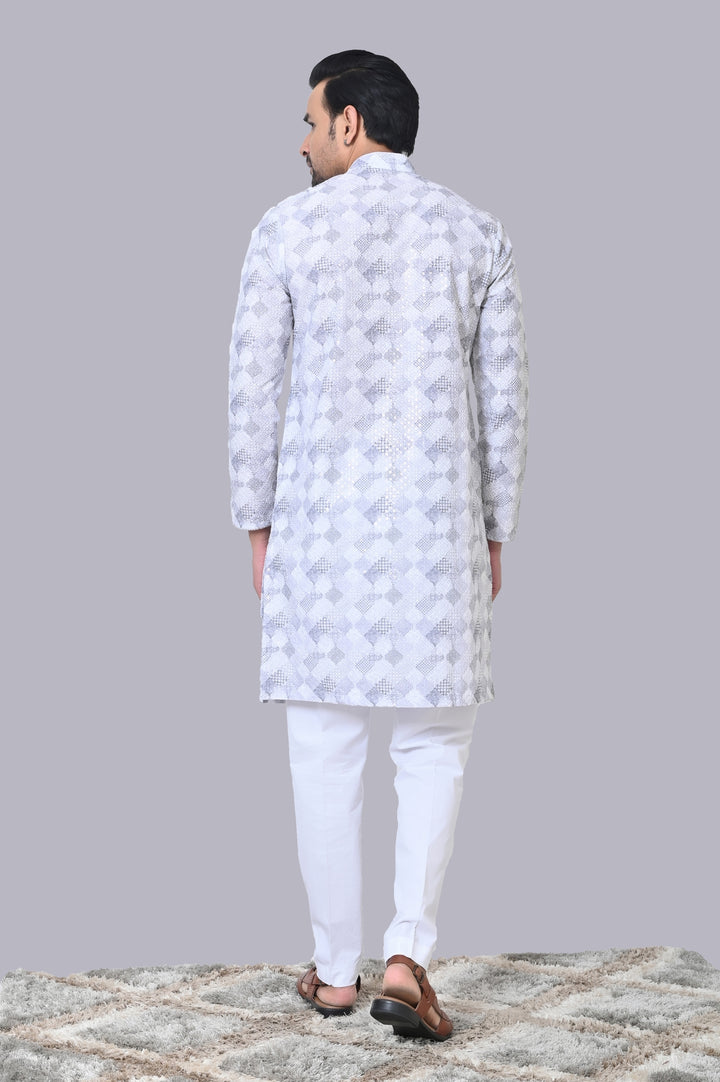 Sequence Grey Kurta Set - KM41193-7513A