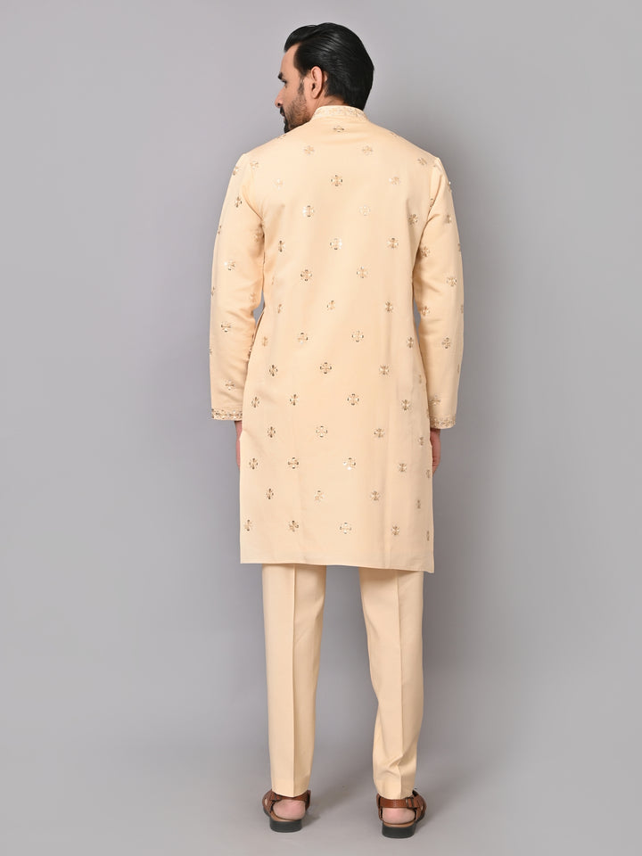 Sequence Cream Kurta Set - KM40676-30