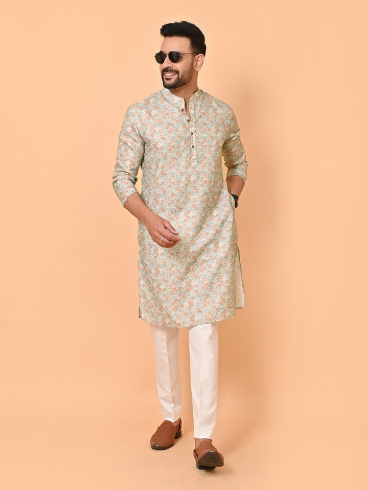 Digital Print Pista Kurta Set - KE42945-117