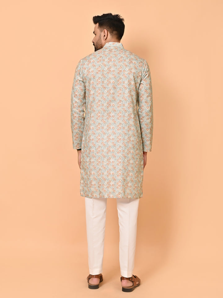Digital Print Pista Kurta Set - KE42945-117