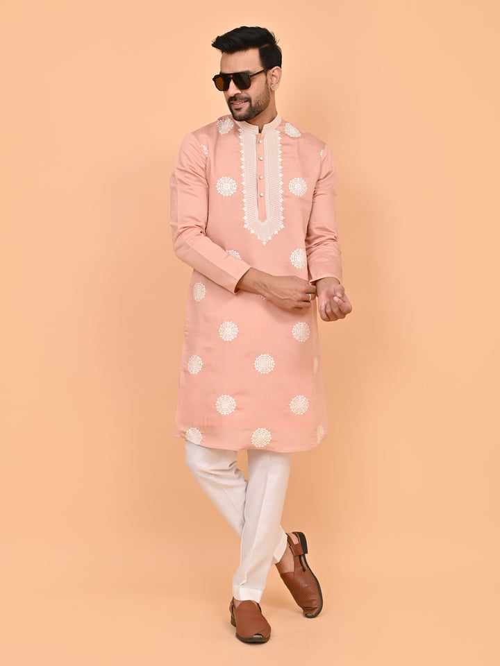 Sequence Peach Kurta Set - KM42777-16