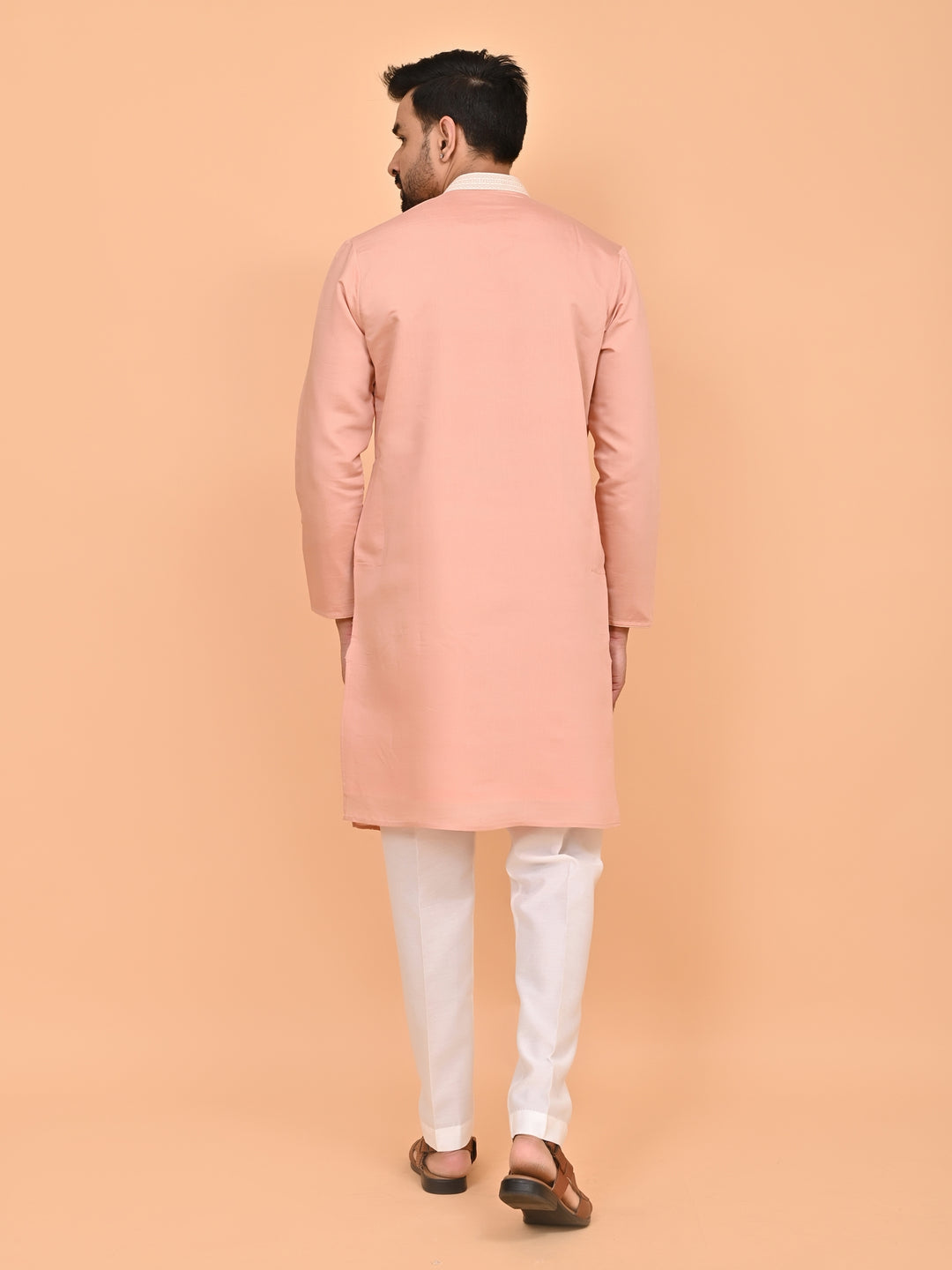 Sequence Peach Kurta Set - KM42777-16