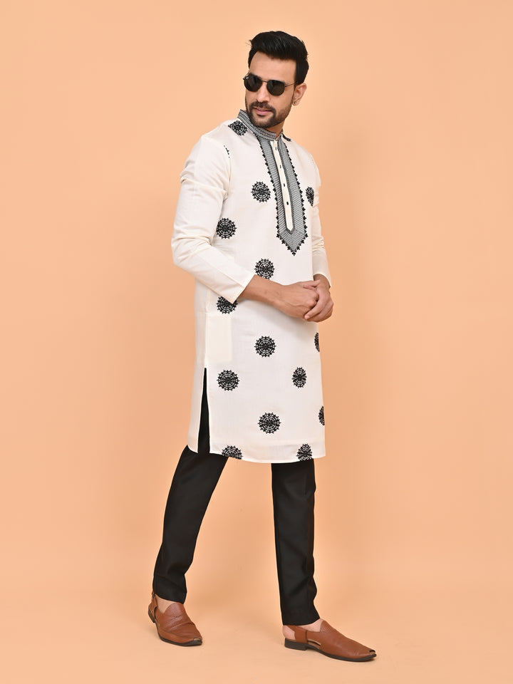 Sequence Off White Kurta Set - KM42777-11