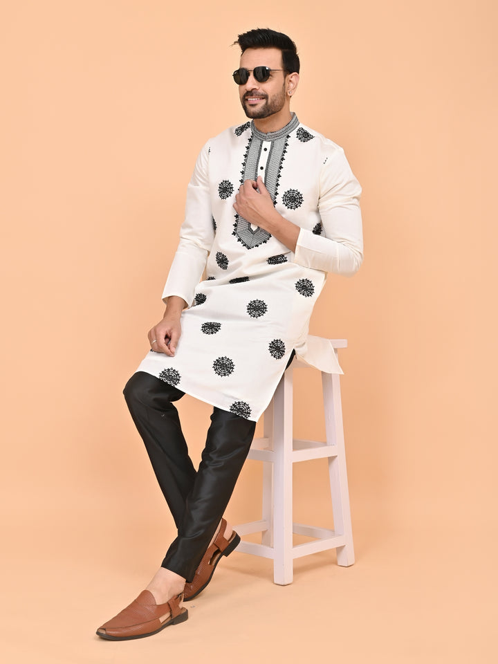 Sequence Off White Kurta Set - KM42777-11