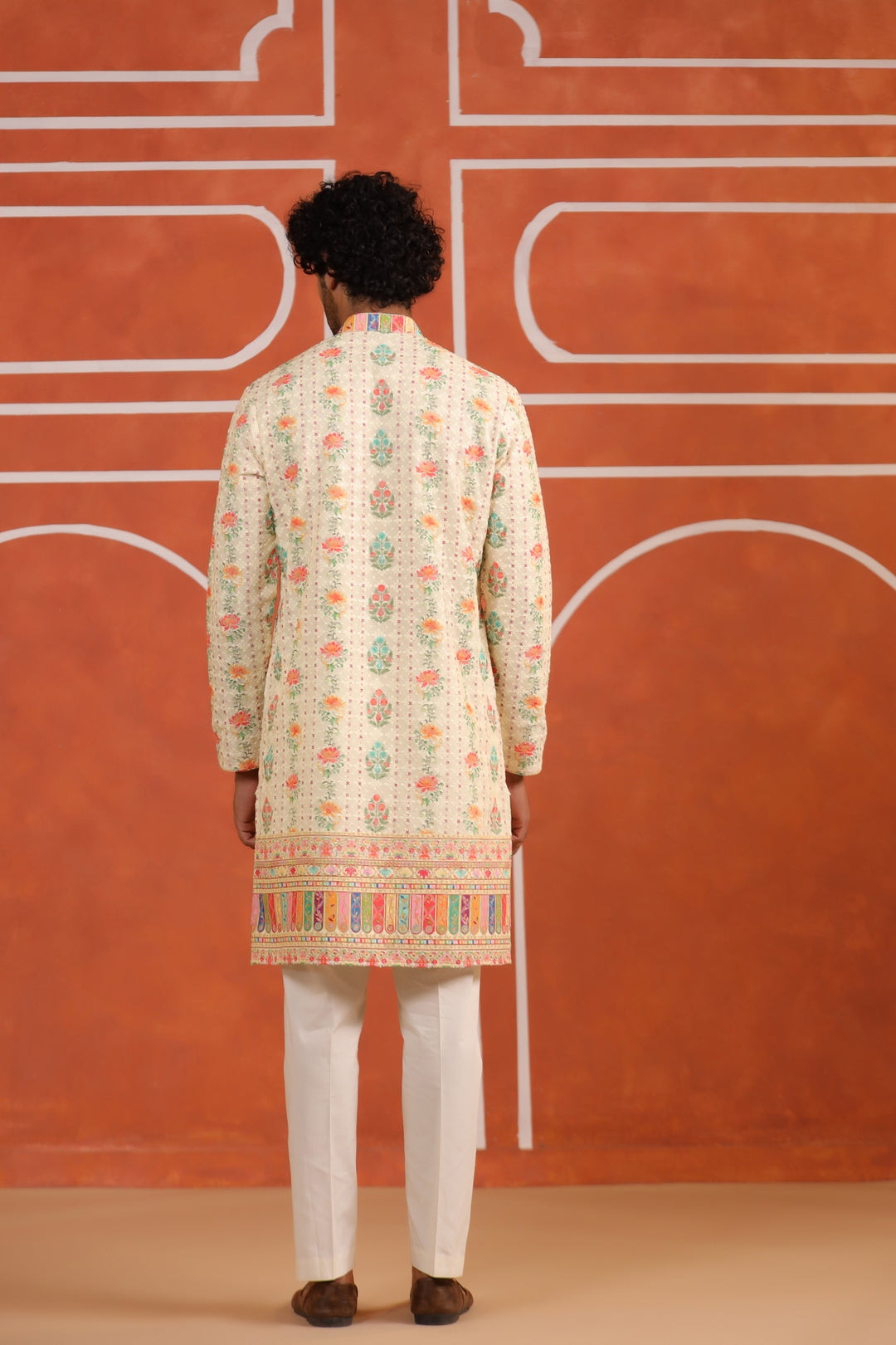 Floral Yellow Kurta Set - KM43984-675
