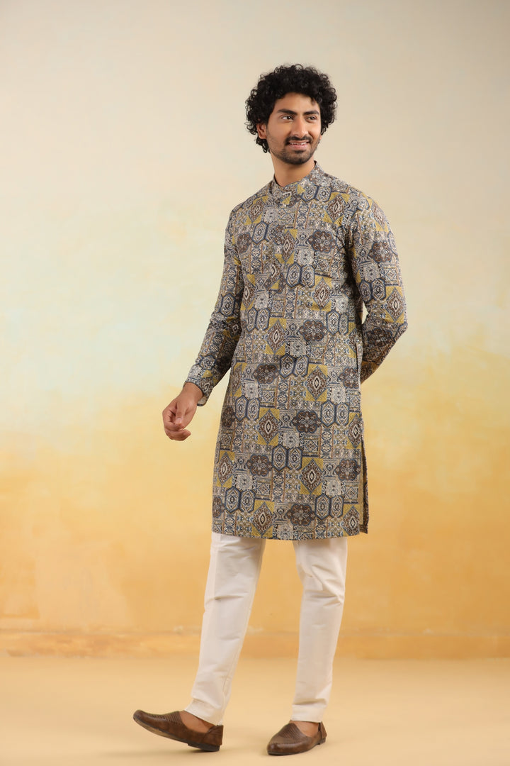 Sequence Blue Kurta Set - KM43836-8081D