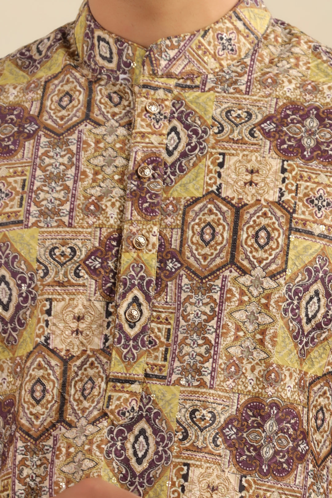 Sequence Wine Kurta Set - KM43836-8081C
