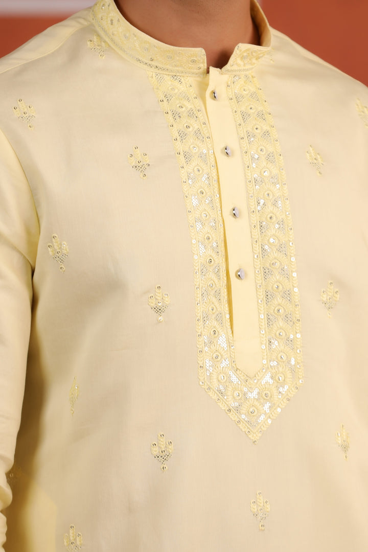 Sequence Yellow Kurta Set - KM43702-1