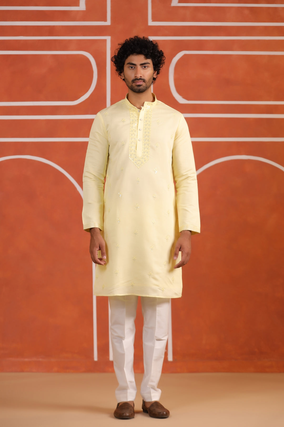 Sequence Yellow Kurta Set - KM43702-1