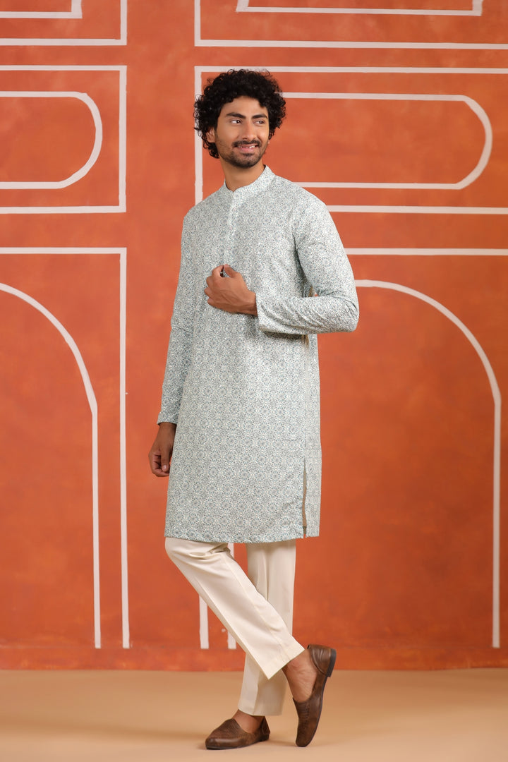 Sequence Green Kurta Set - KM43652-7933