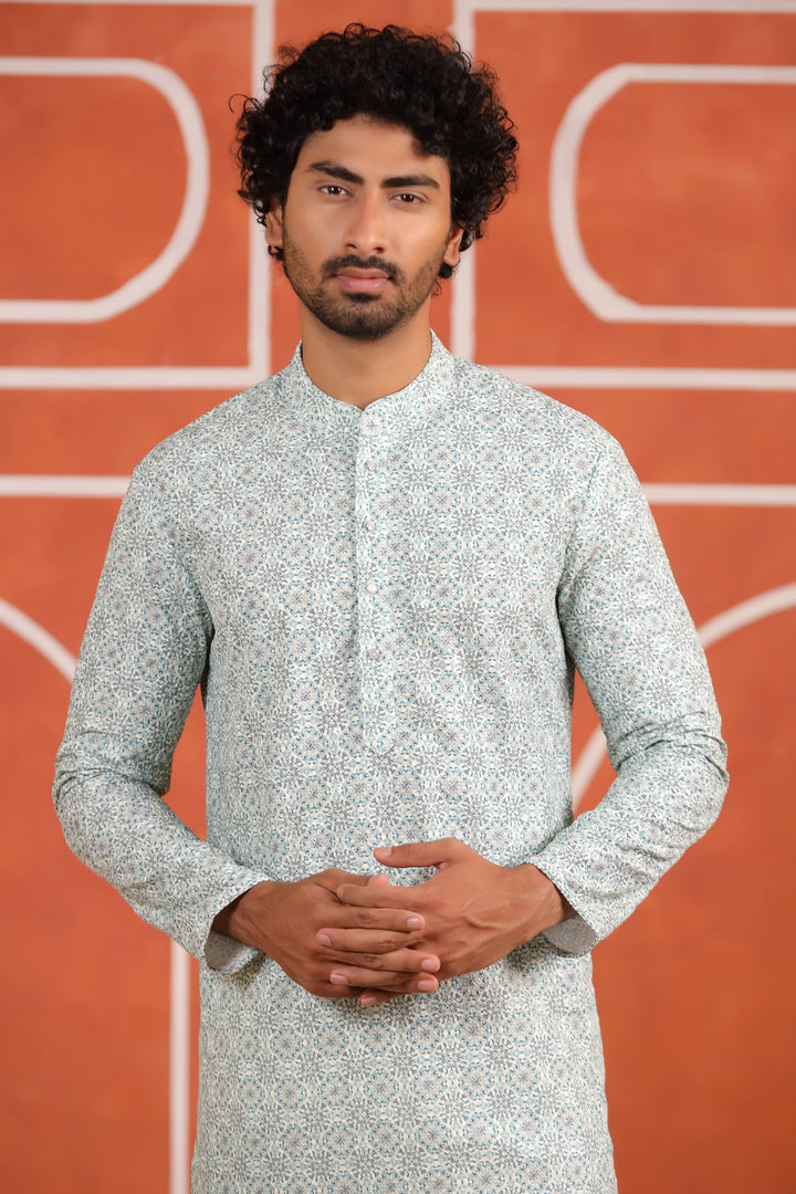 Sequence Green Kurta Set - KM43652-7933