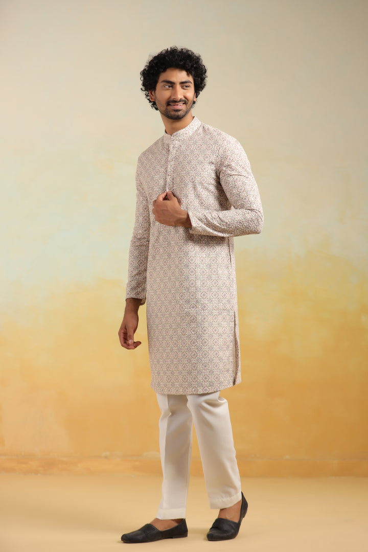 Sequence Brown Kurta Set - KM43652-7934