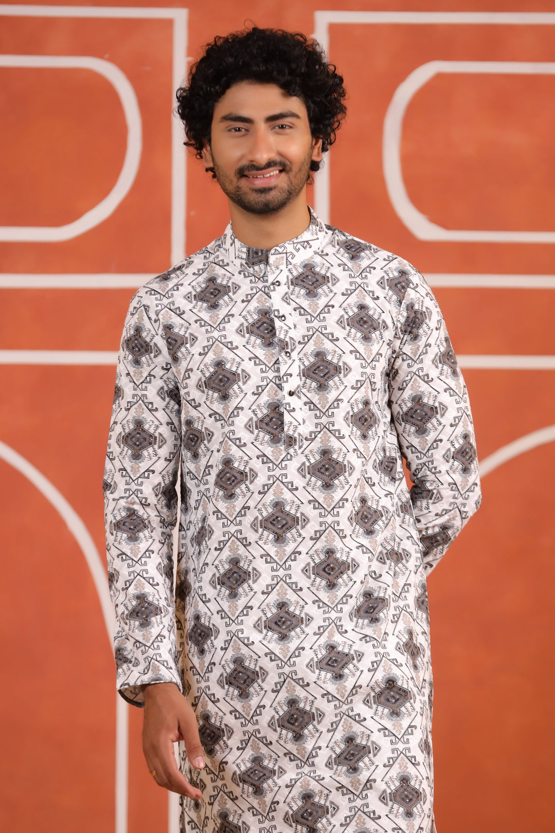 Sequence White Kurta Set - KM43362-4